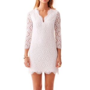 Lilly Pulitzer Meryl white lace dress